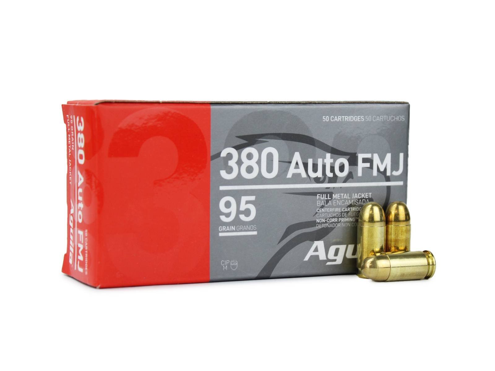 Aguila .380 ACP 95 Gr FMJ Ammunition