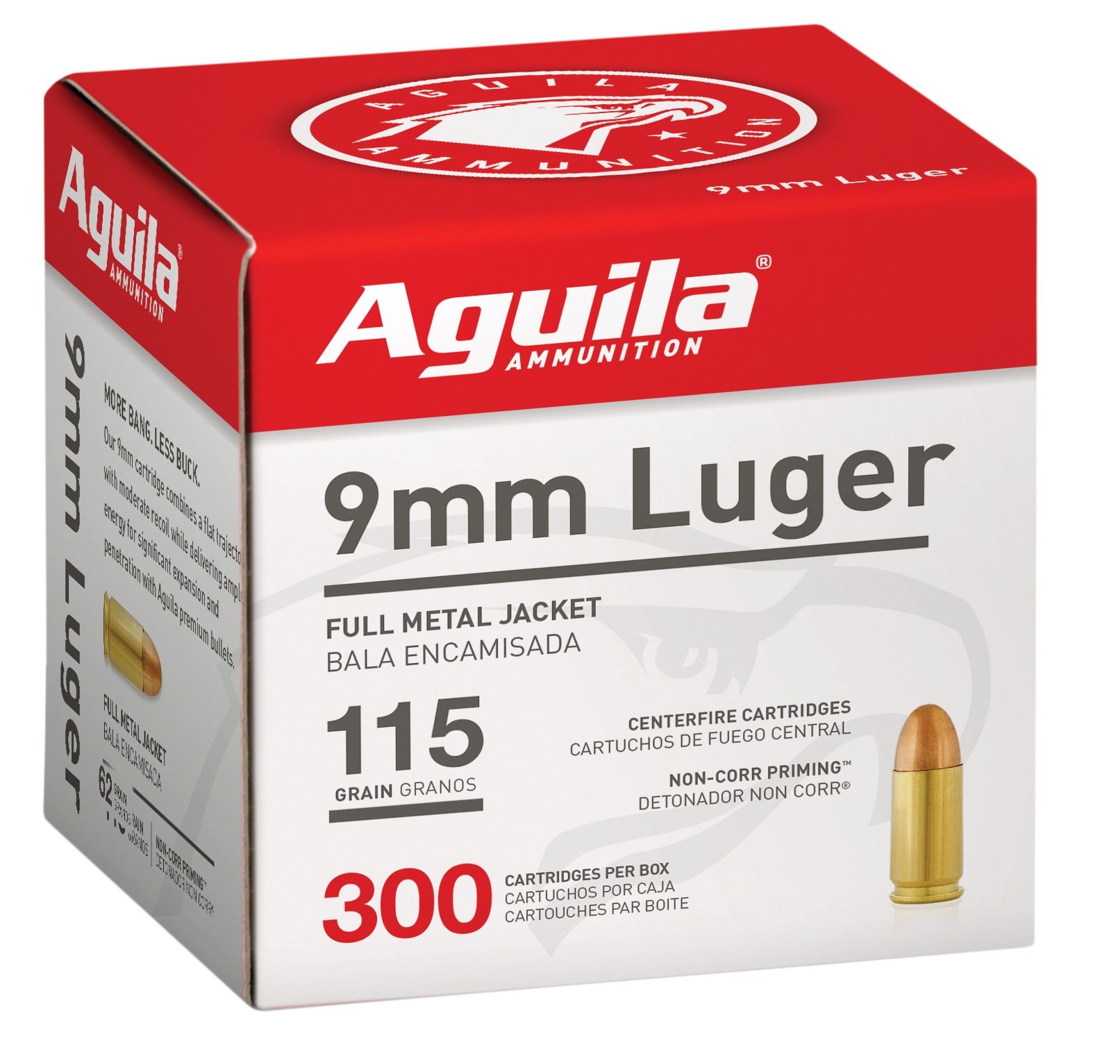 Aguila 9mm 115 Gr FMJ Ammunition