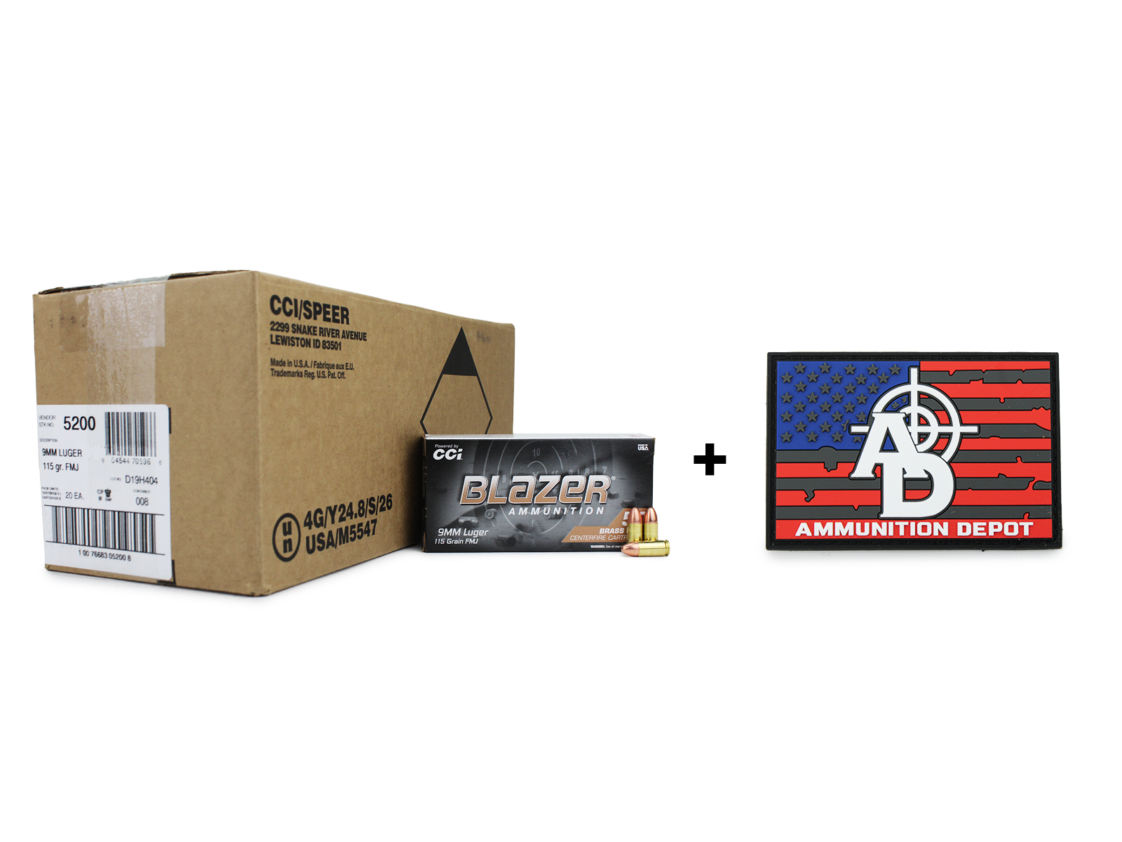 Blazer Brass 9mm 115 Gr FMJ Ammunition