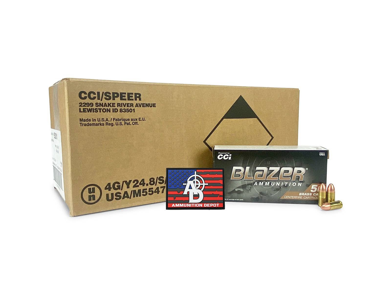 Blazer Brass 9mm 124 Grain FMJ Ammo Case