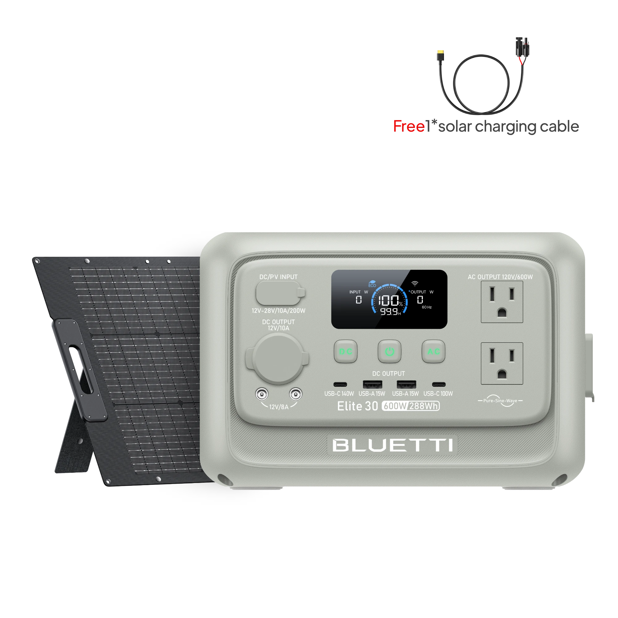 BLUETTI Elite 30 V2 Light Sand Grey +100W Review: Compact Power Station & Solar Panel