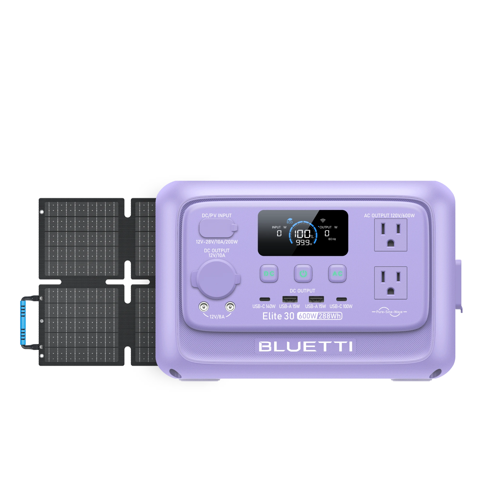 BLUETTI Elite 30 V2 Twilight Glow Purple +60W Review — Compact Power Station Tested