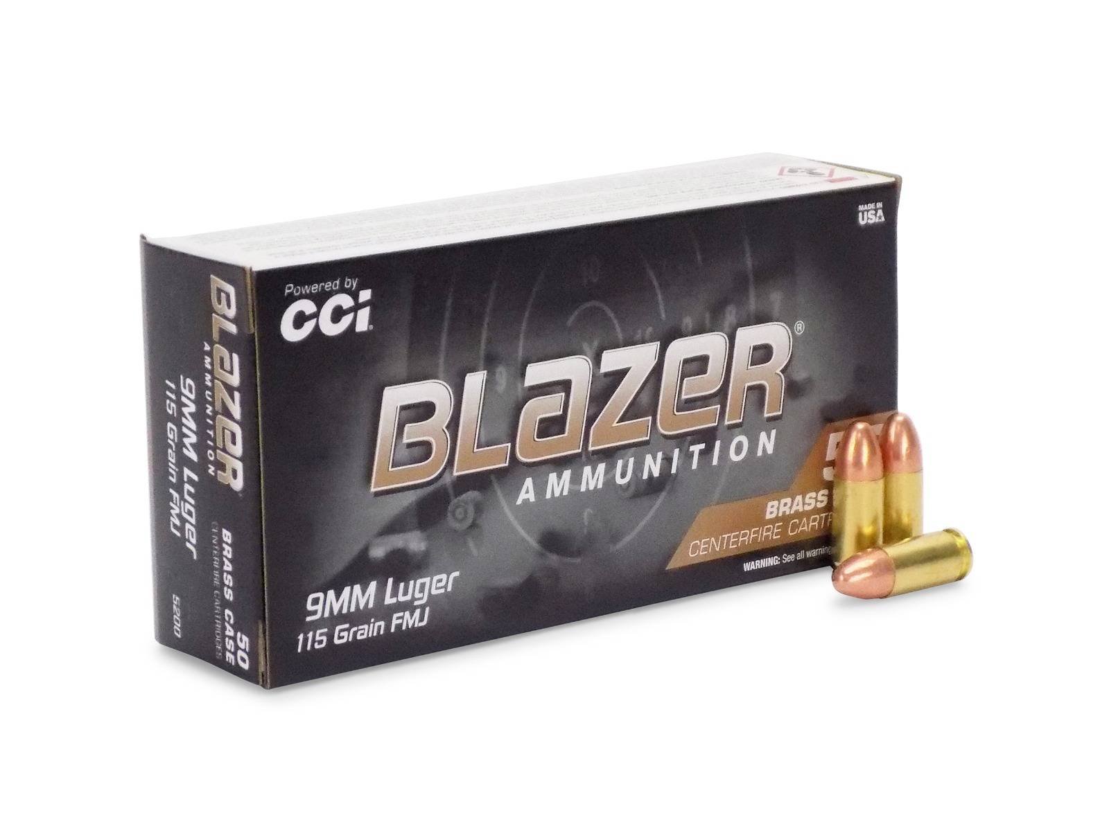 CCI Blazer Brass 115-Grain FMJ
