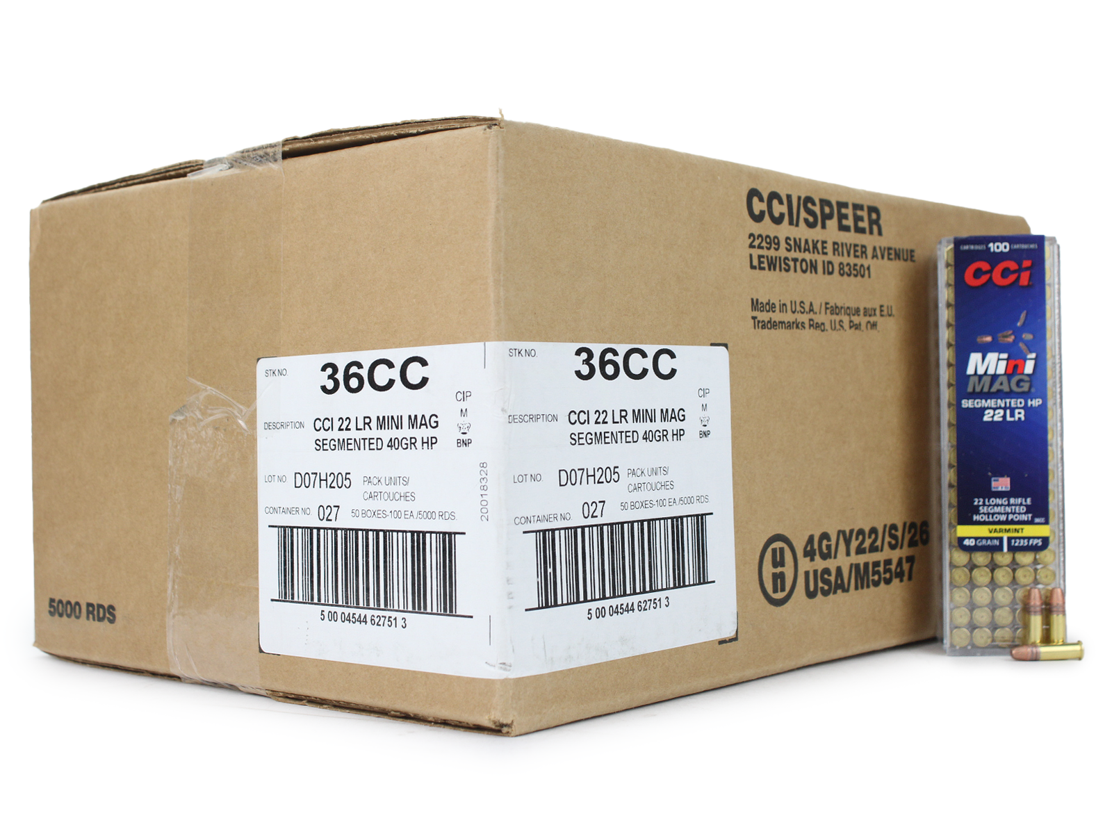 CCI Mini-Mag .22 LR Segmented Hollow Point