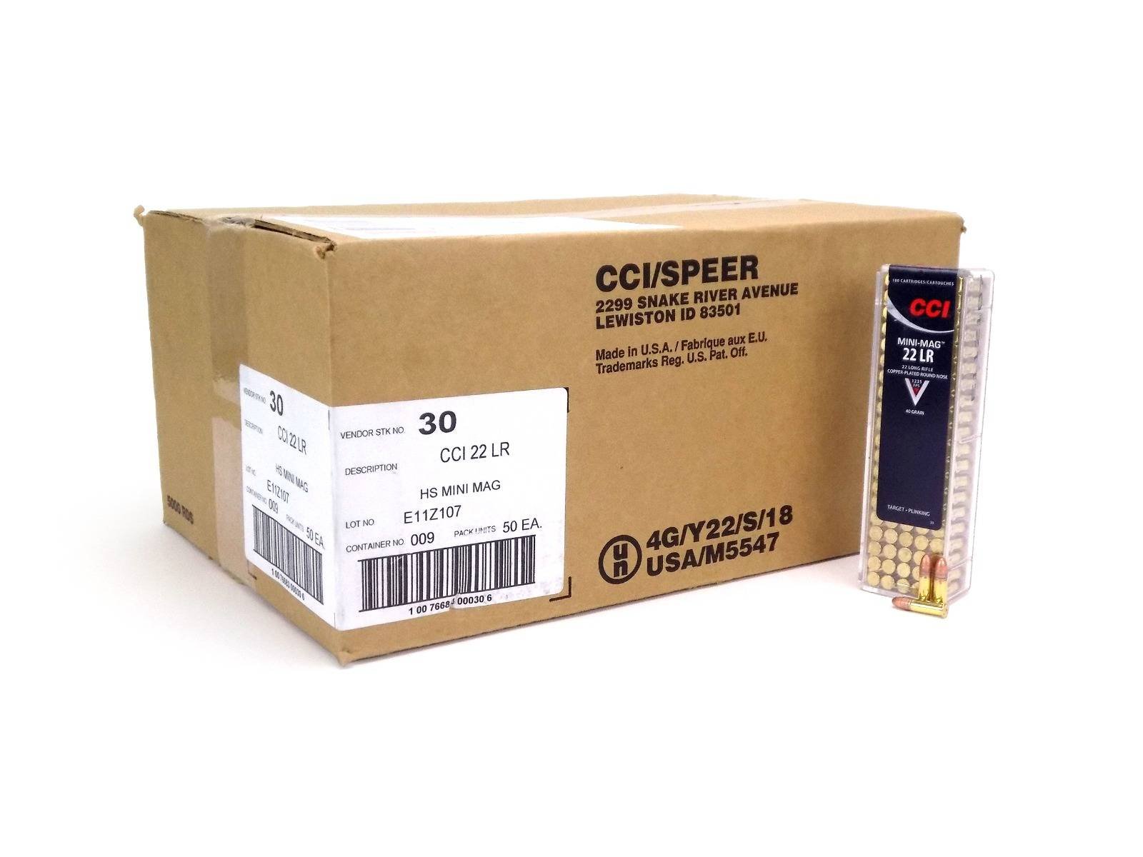 CCI Mini Mag 22 LR High-Velocity Ammo