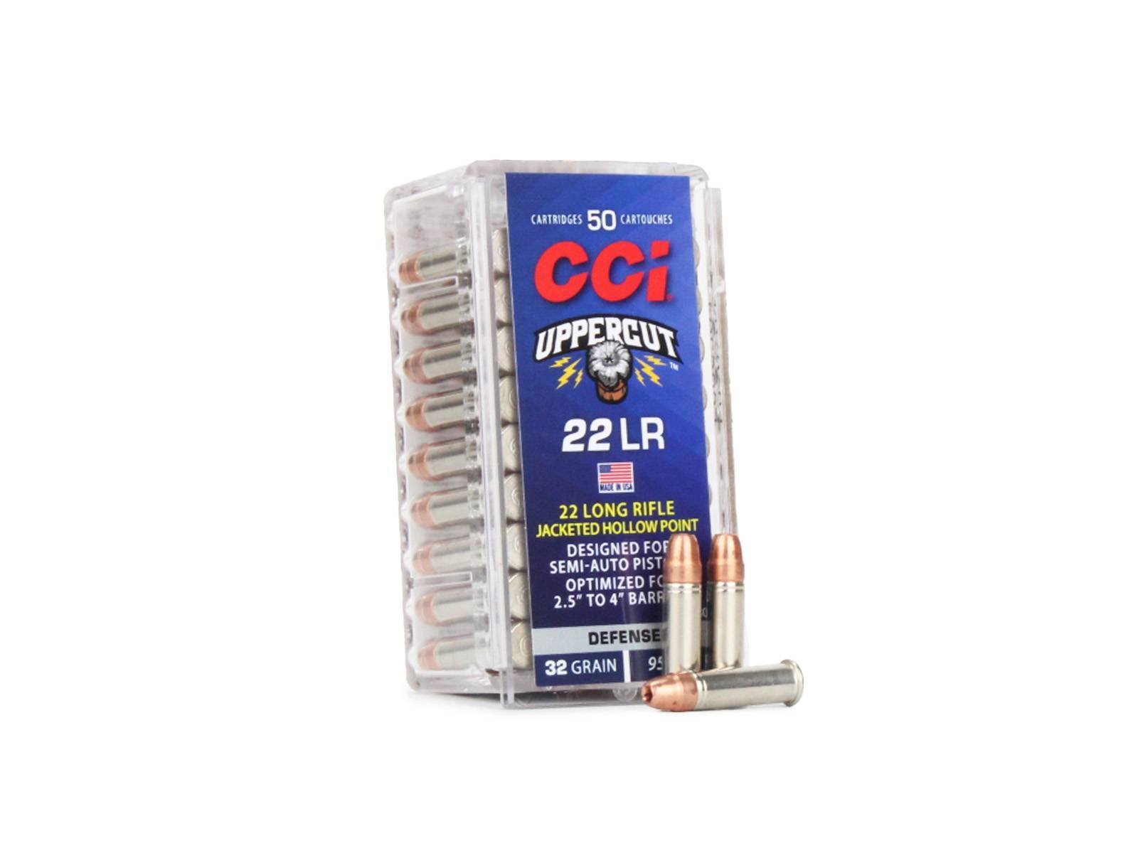 CCI Uppercut 22 LR 32 Gr JHP Ammo