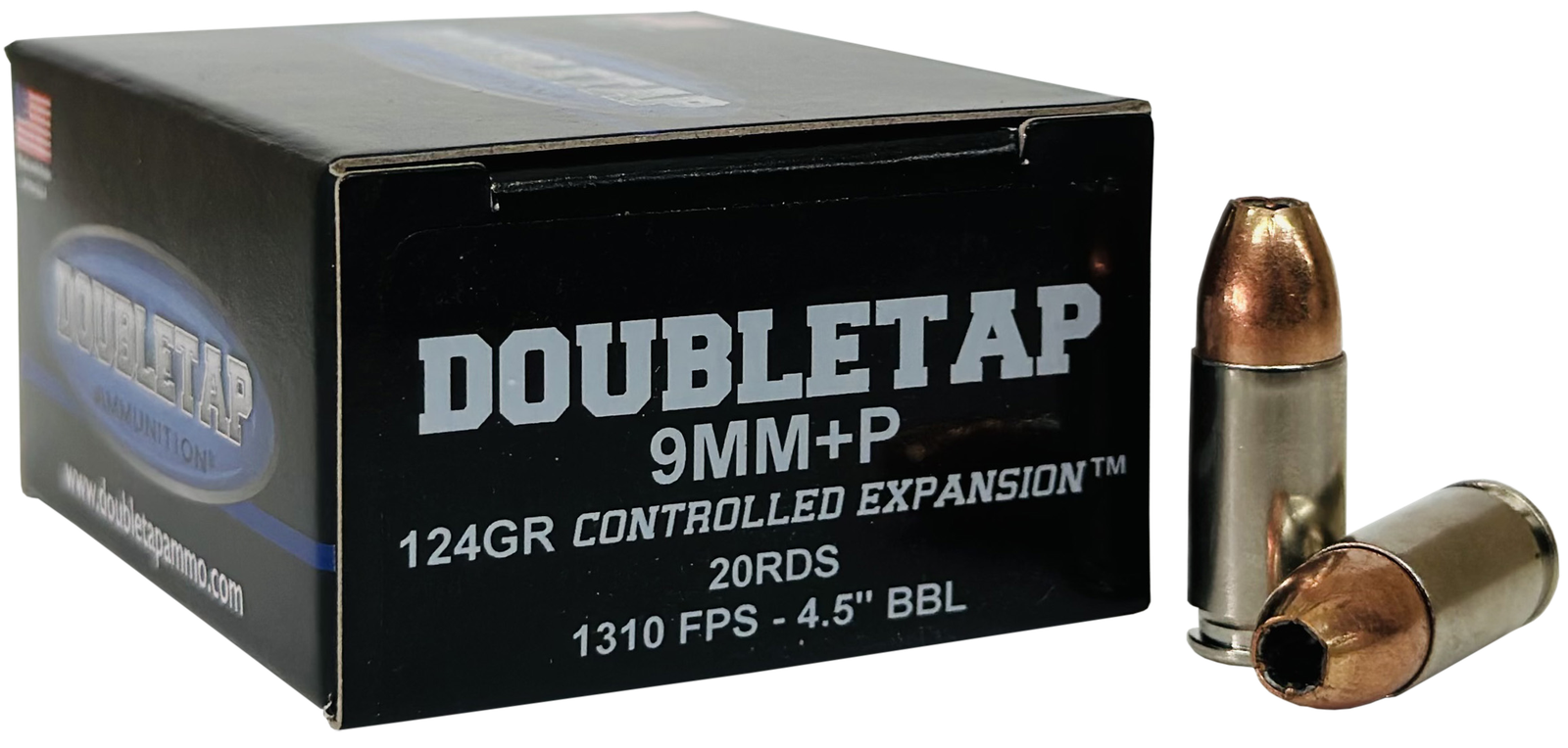 Doubletap 9mm JHP Ammo - Controlled Expansion