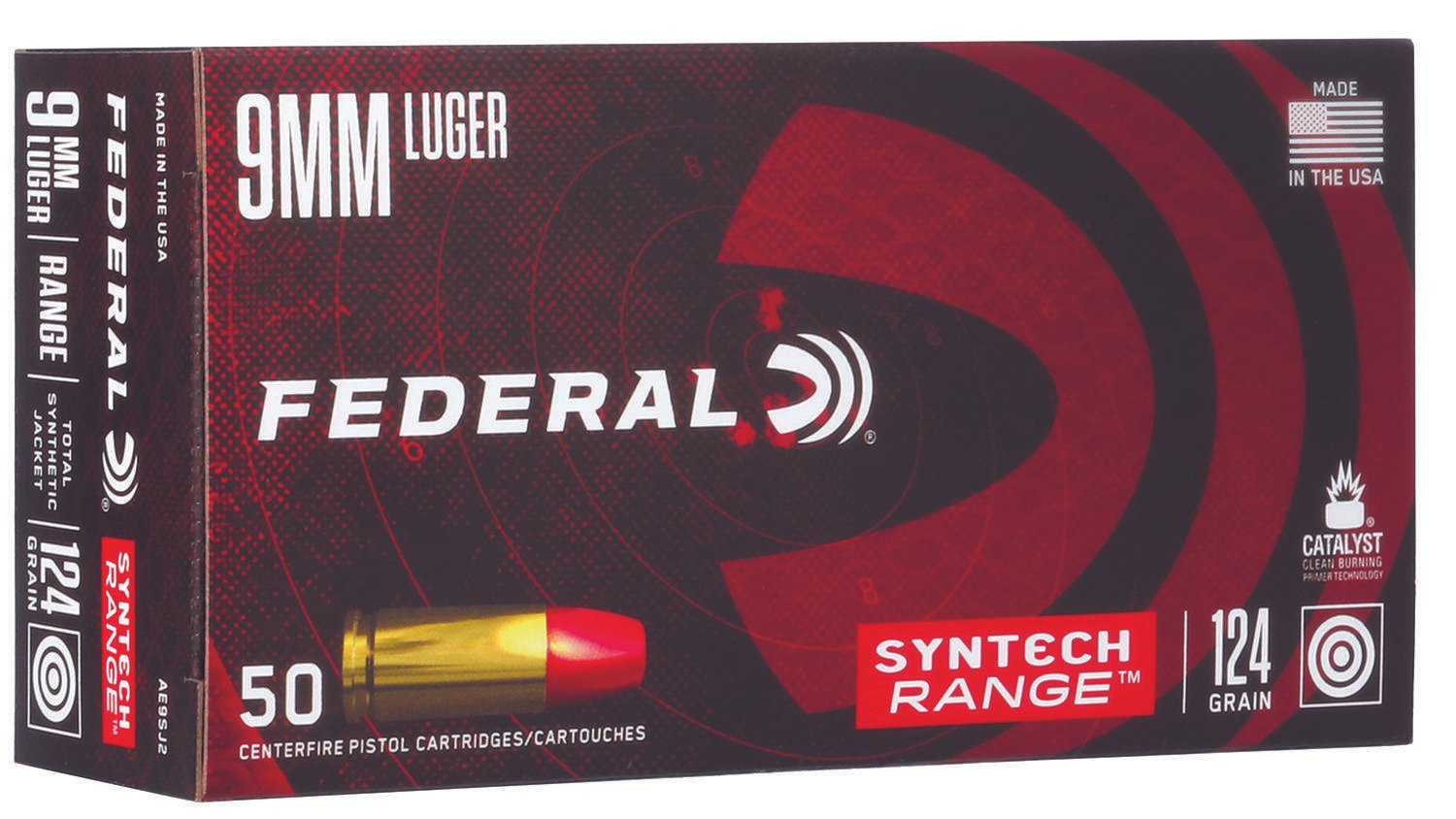 Federal American Eagle 9mm Syntech Ammo
