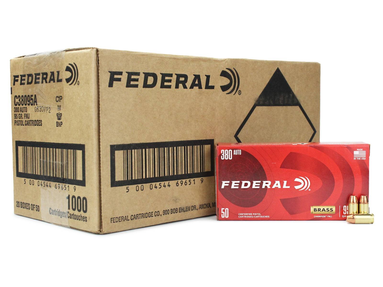 Federal Champion .380 ACP Ammo Case
