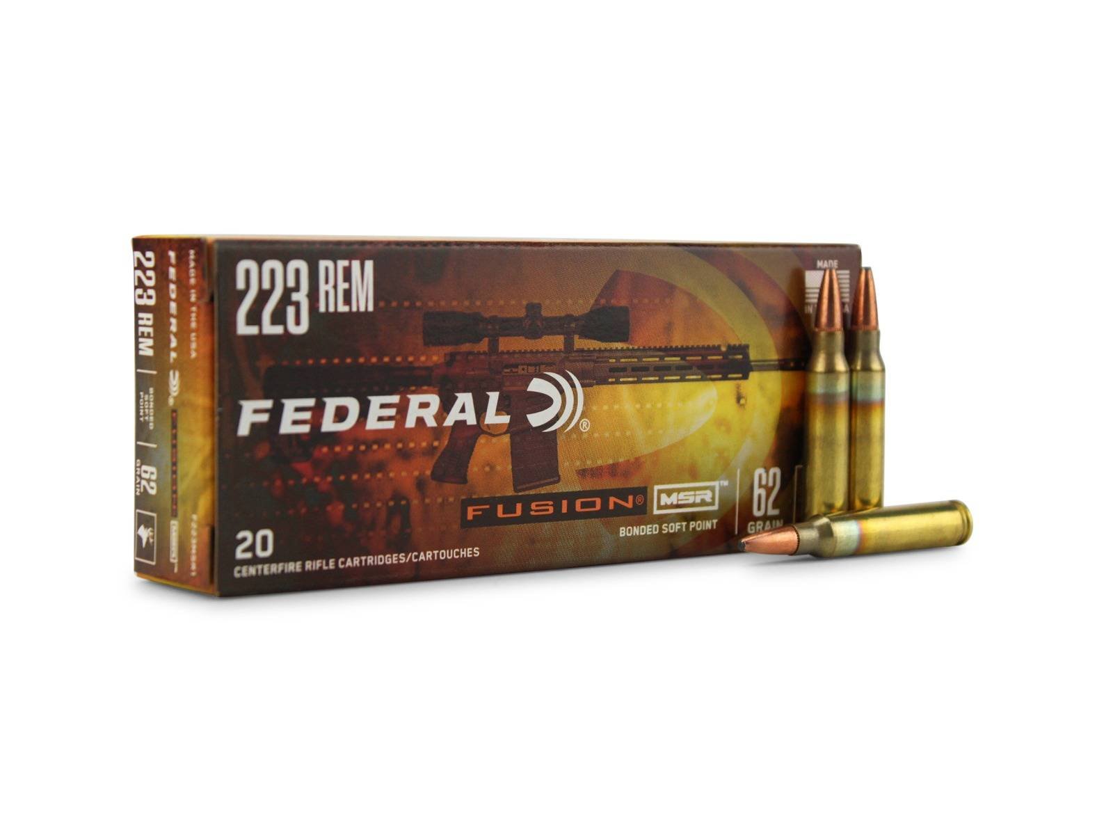 Federal Fusion MSR 223 Remington Ammo