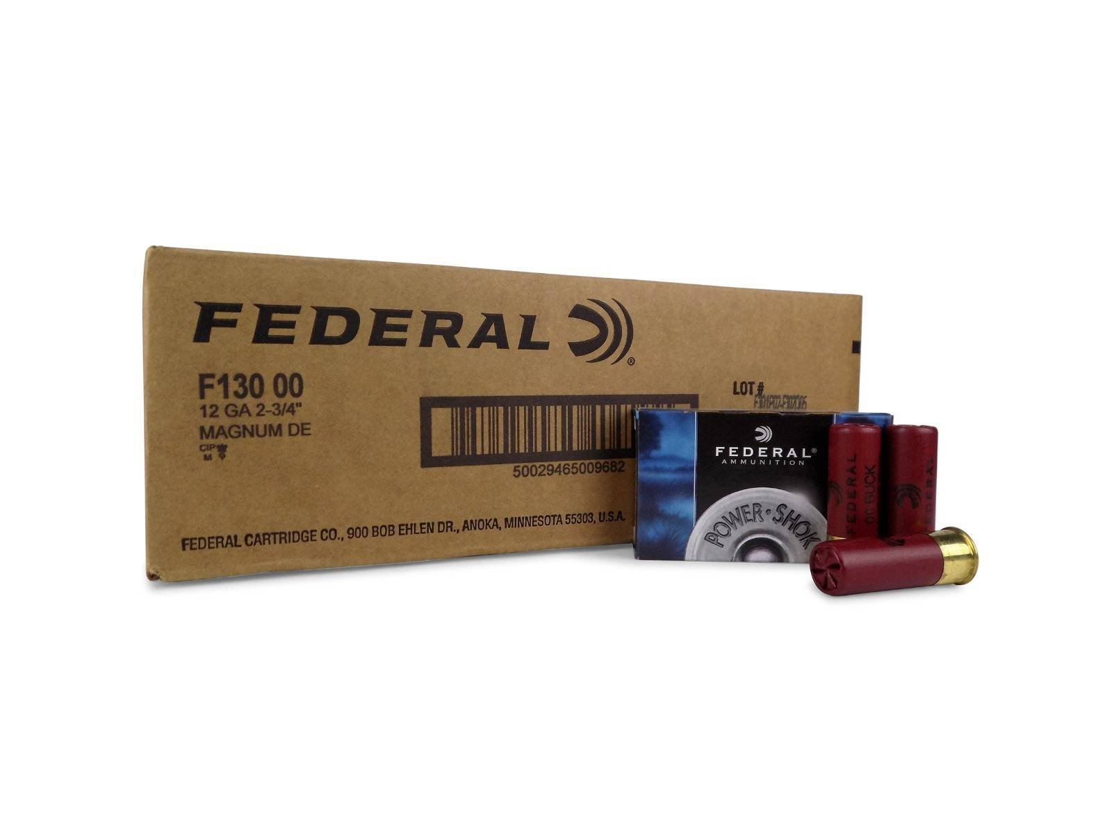 Federal Power-Shok 12 Gauge 00 Buck Shells