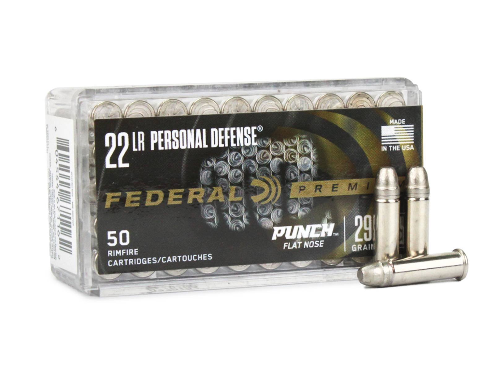 Federal Premium 22 LR Flat Nose Ammunition