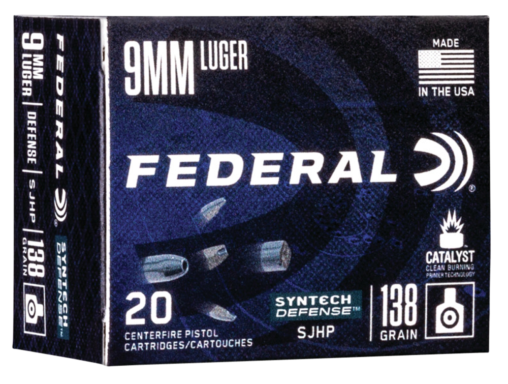 Federal Syntech Defense 9mm Hollow Point Ammo