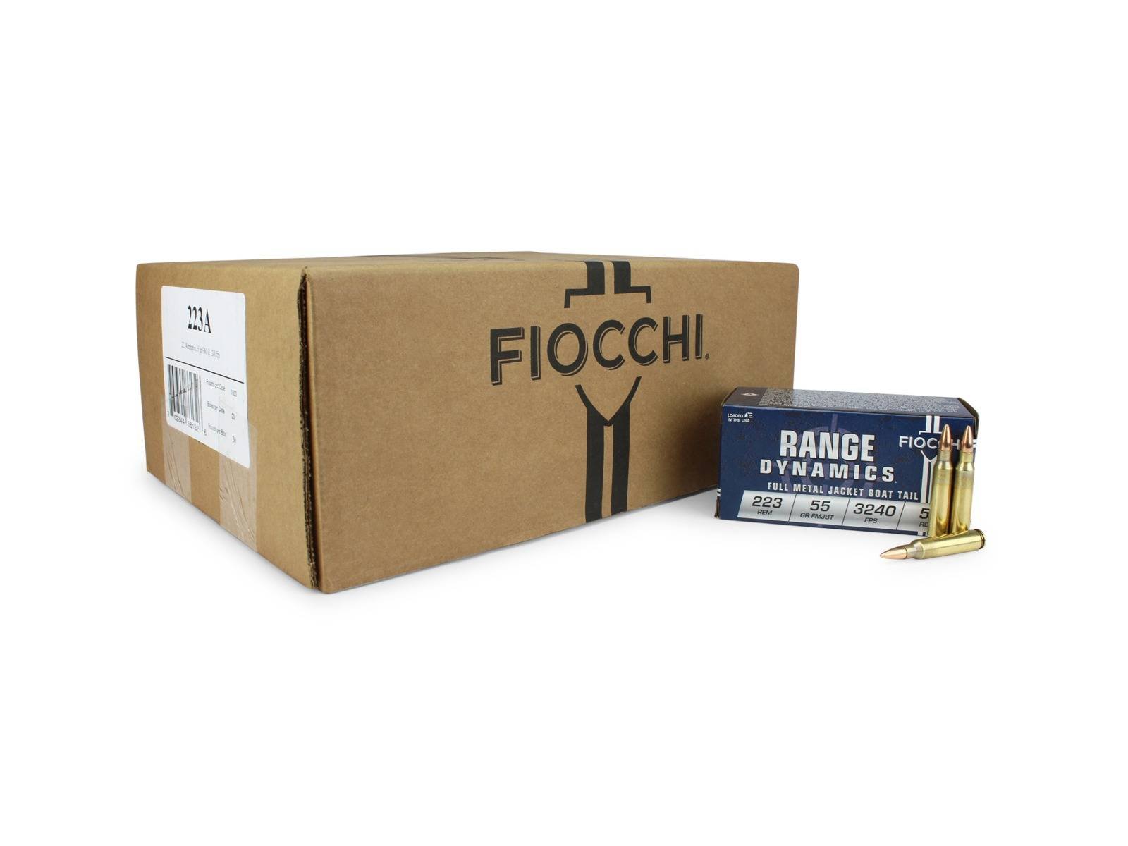 Fiocchi .223 Rem 55 Grain FMJ-BT Ammo