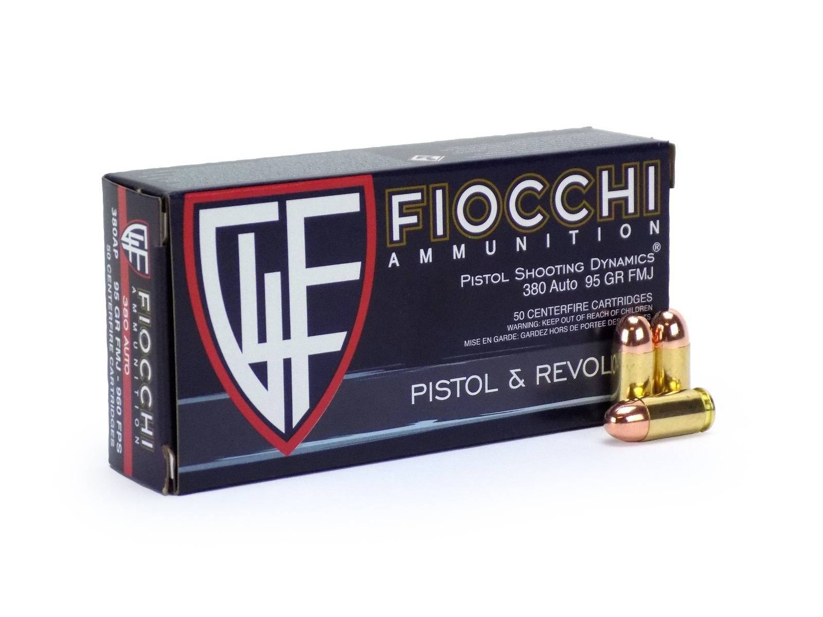 Fiocchi .380 ACP 95 Grain FMJ Ammo