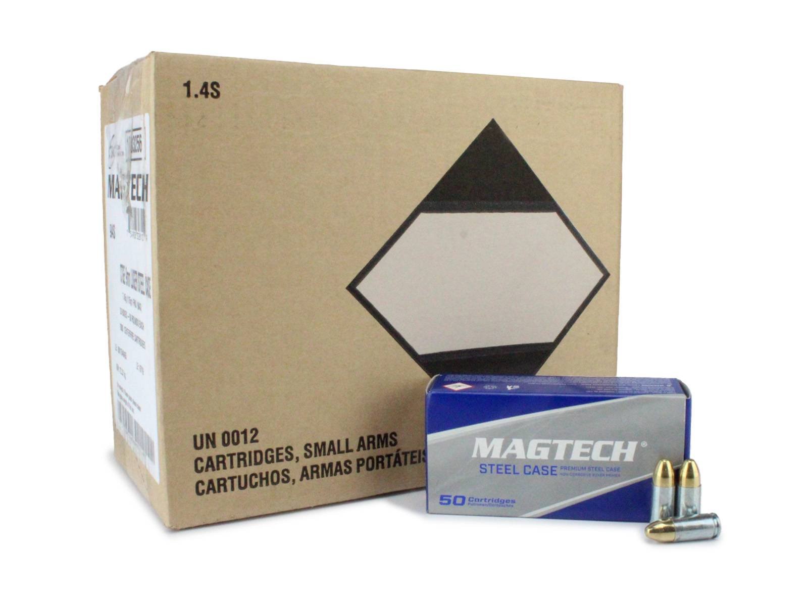 Magtech 9AS 9mm Steel Case FMJ Ammo