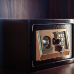 pexelsphoto32334240 edc deals small home safe with an electronic keypad lock the type anchored down for secure firearm storage