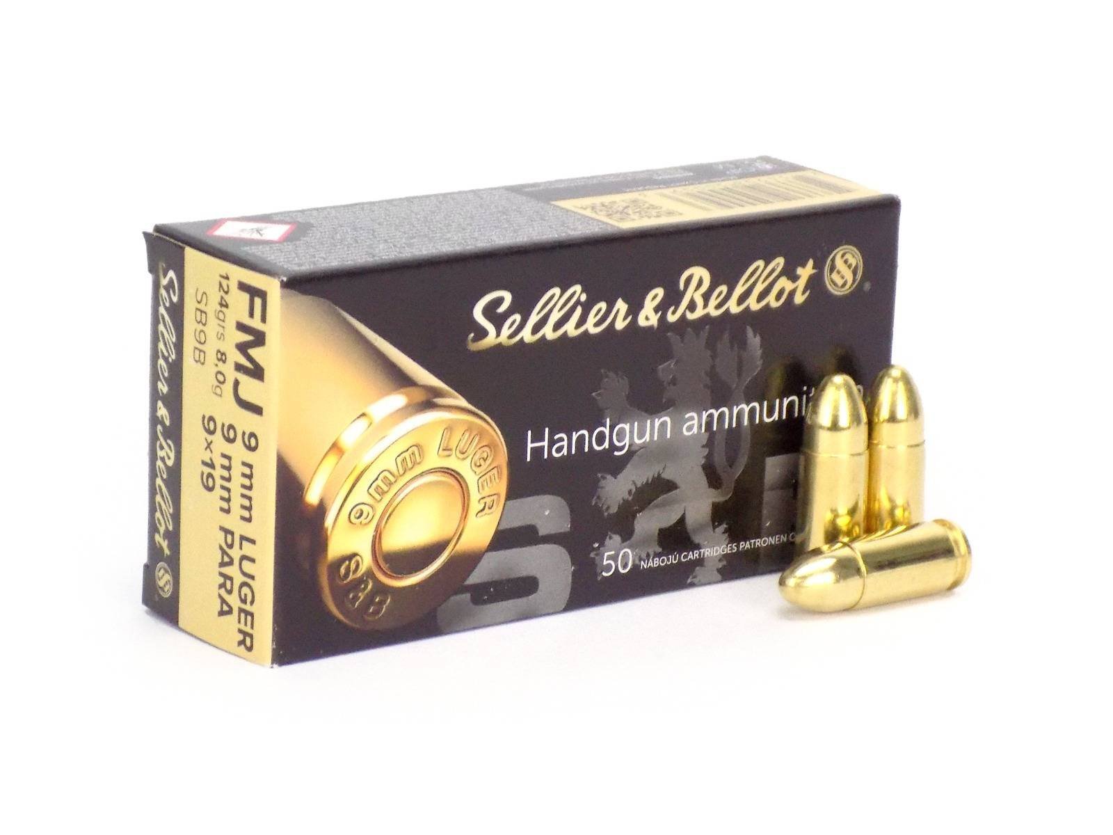 Sellier & Bellot 9mm FMJ Ammunition Box