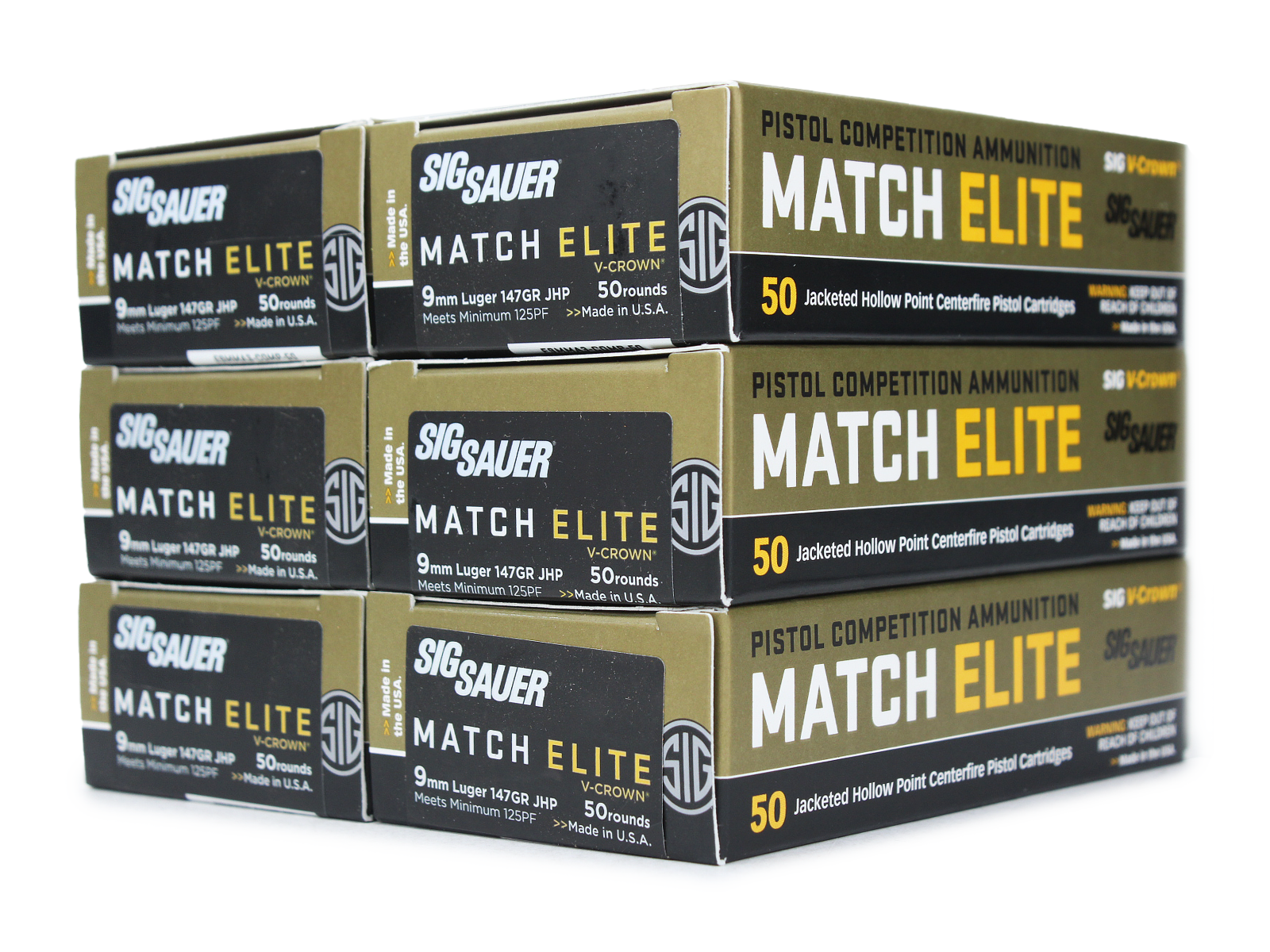 Sig Sauer 9mm Match Elite Ammo Bundle