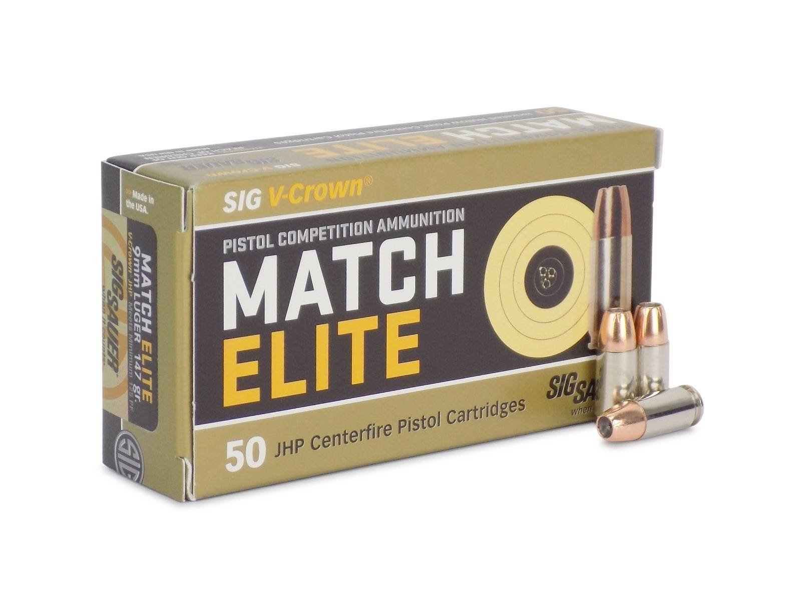 Sig Sauer Match Elite 9mm Ammunition