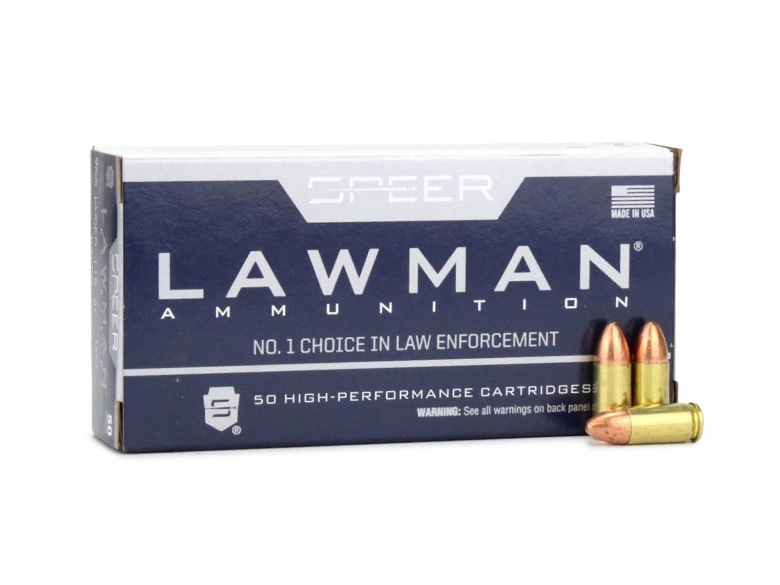 Speer Lawman 9mm 115 Gr TMJ Ammunition