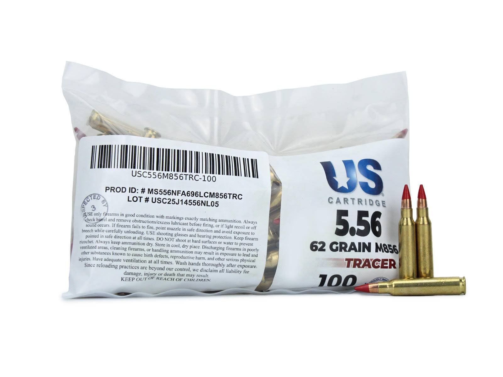US Cartridge 5.56 Tracer Ammunition (100 Rounds)