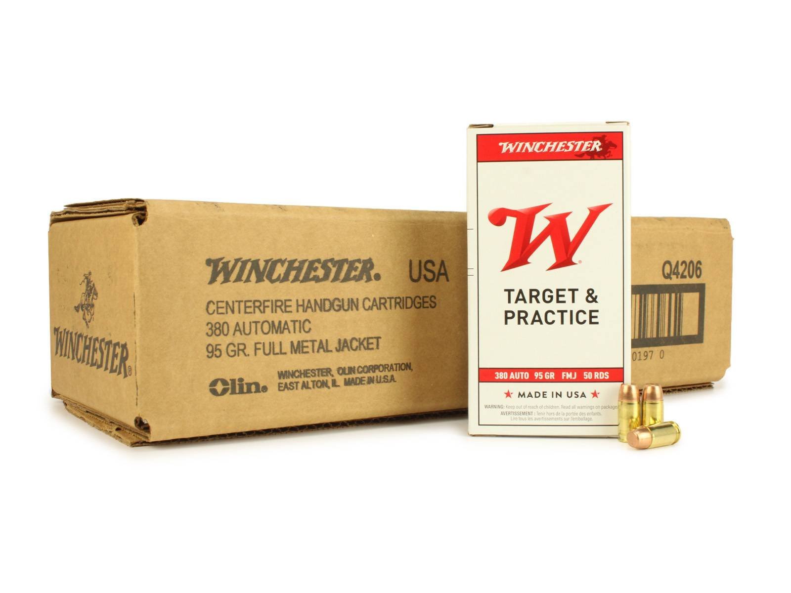 Winchester .380 ACP 95 Gr FMJ Ammunition