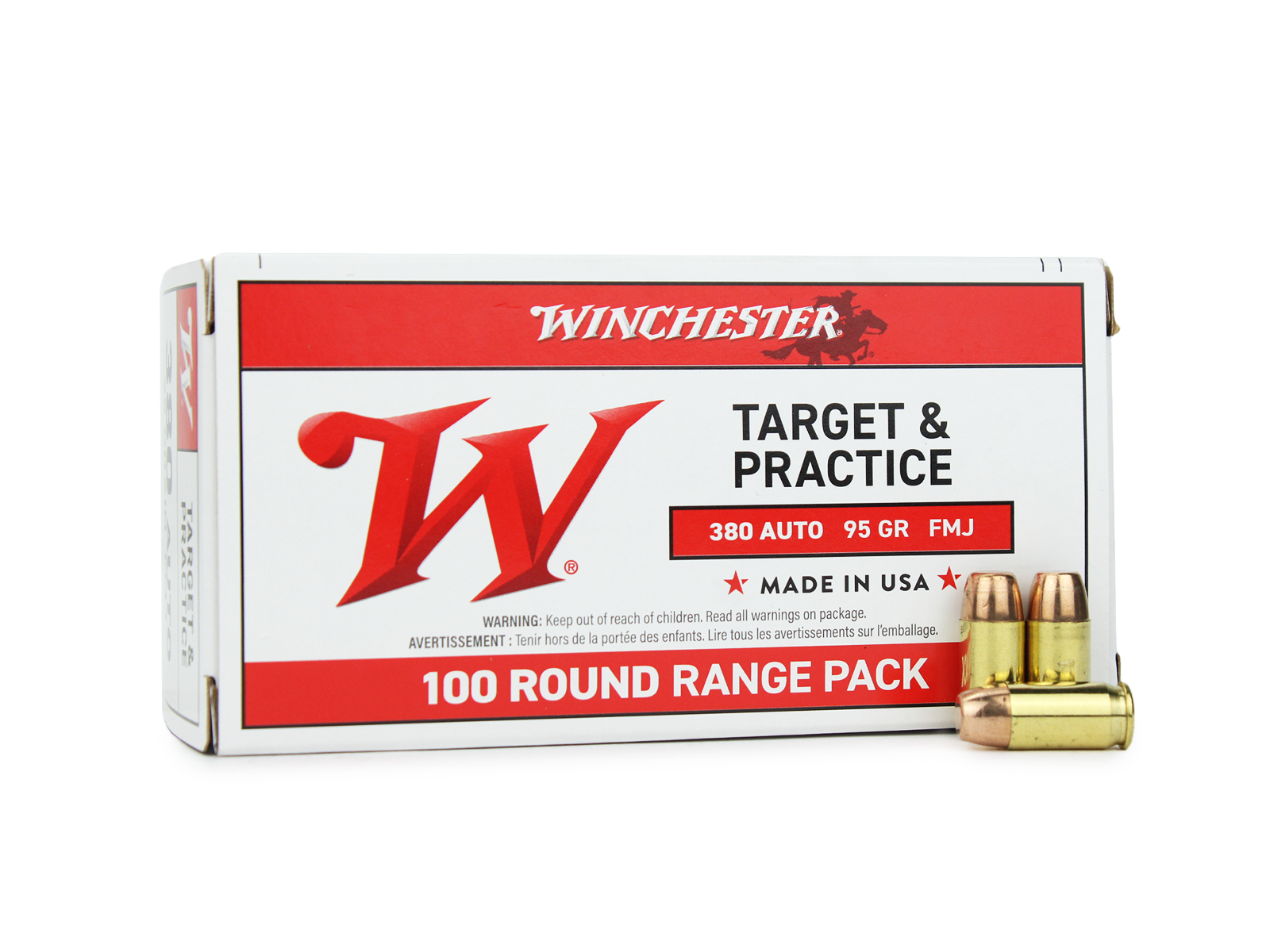 Winchester .380 ACP Subsonic Target Ammo