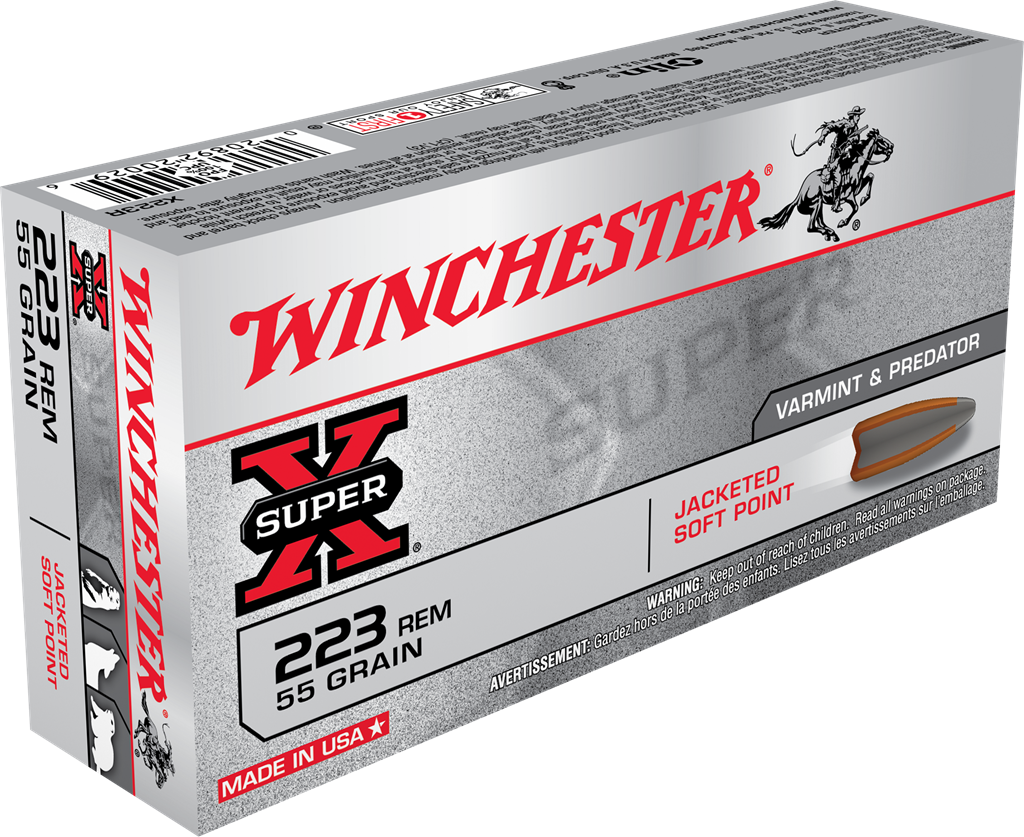 Winchester Super-X 223 Remington 55 Gr JSP