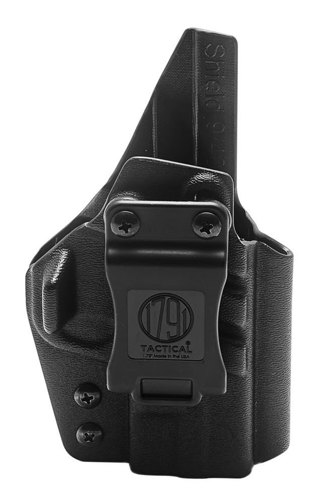 1791 Gunleather Tactical Kydex Black Kydex Right Hand Belt Clip Pistol Holster TACIWBSHIELDBLKR