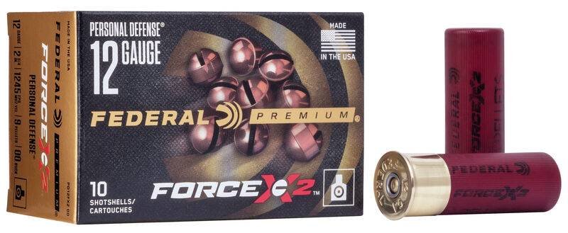 Federal Premium Personal Defense Force X2 12 Gauge 2.75 9 Pellet 00 Buckshot (Box)