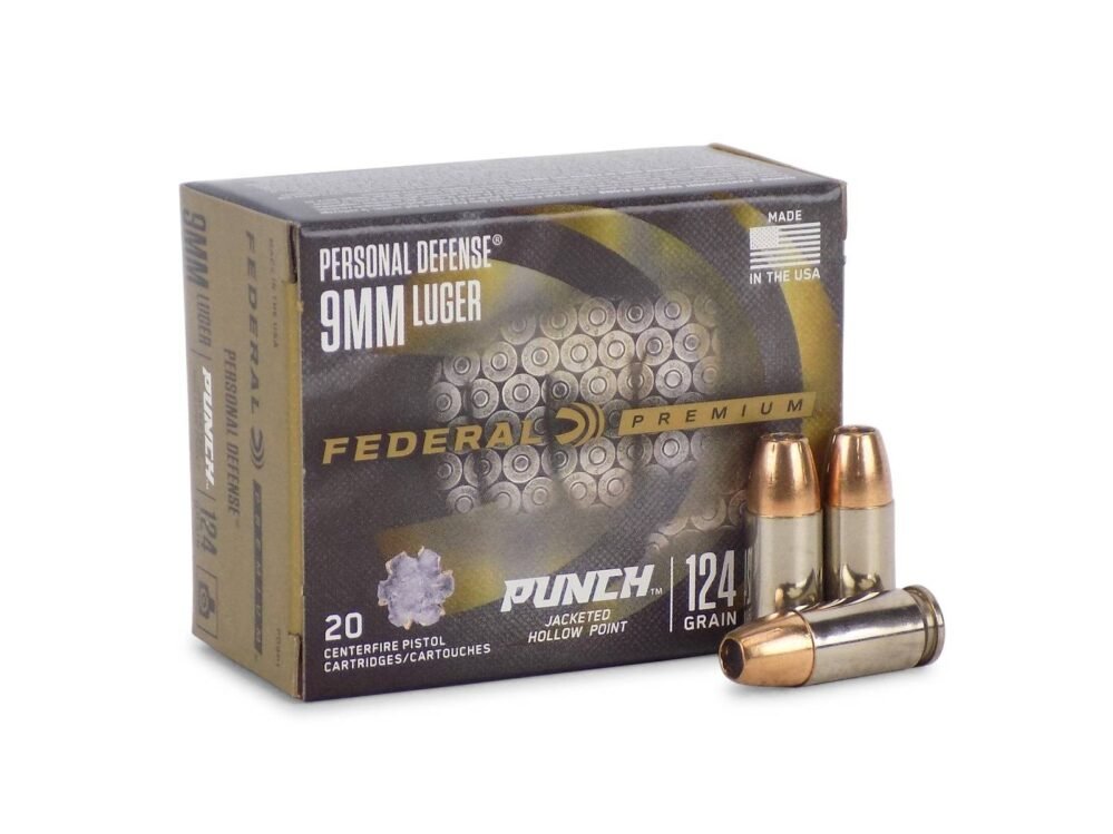 Federal Premium PUNCH 9mm 124 Gr JHP (Box)
