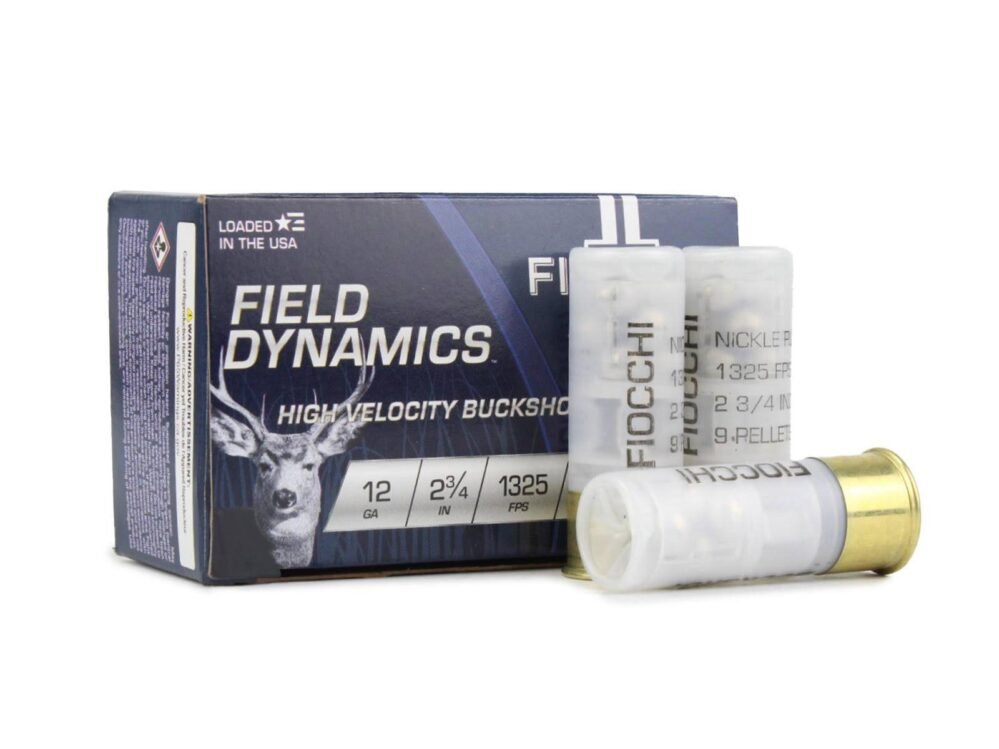 Fiocchi Field Dynamics 12 Gauge 2.75 9 Pellets 00 Buckshot (Box)