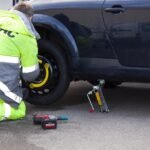 flat tire no spare safest roadside options