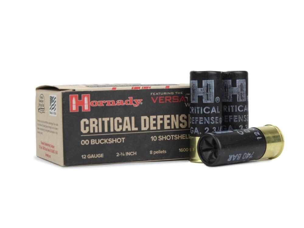 Hornady Critical Defense 12 Gauge 00 Buck box