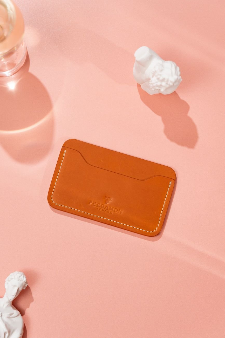 a leather card holder stretched out can it recover