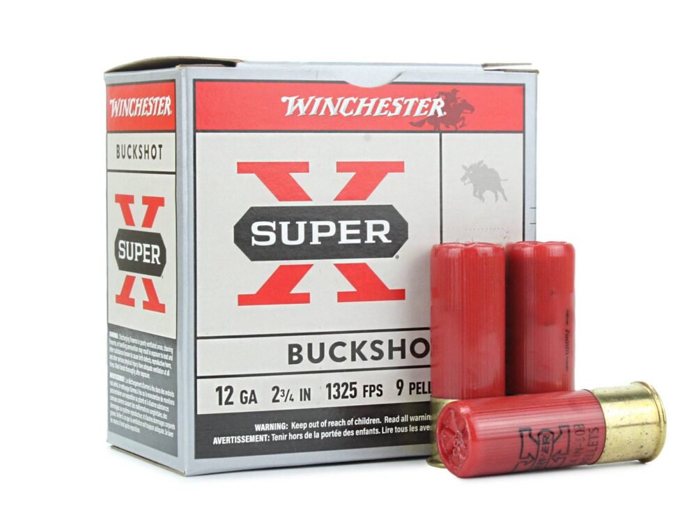 Winchester Super-X 12 Gauge 2-3/4 00 Buckshot 9 Pellet (Box)