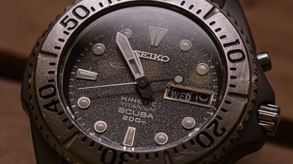 close up of a watch crystal and case