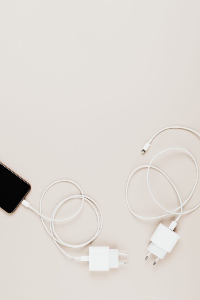 how to organize charging cables in a pouch without creating